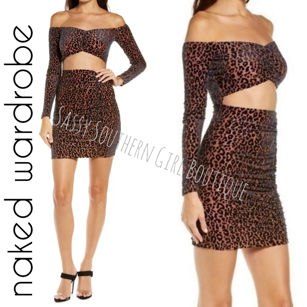 🆕⭐Naked Wardrobe Cheetah Mini Dress